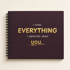 [Hard Cover] I wrote EVERYTHING I appreciate about YOU