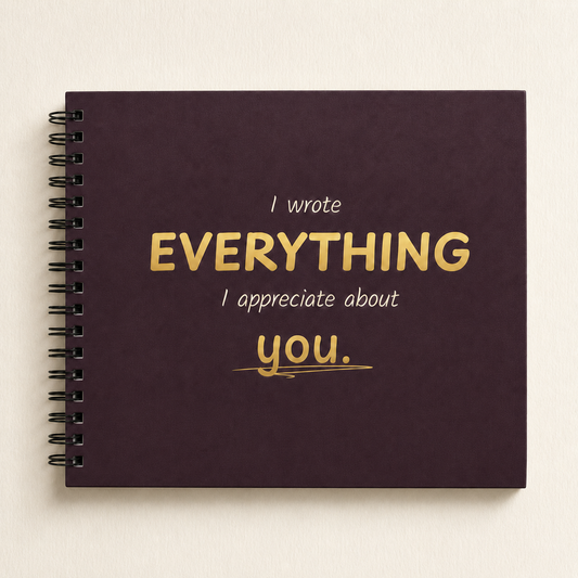 [Hard Cover] I wrote EVERYTHING I appreciate about YOU