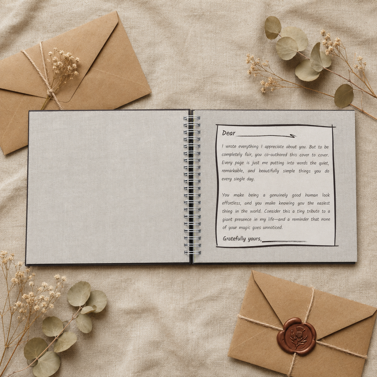 [Hard Cover] I wrote EVERYTHING I appreciate about YOU