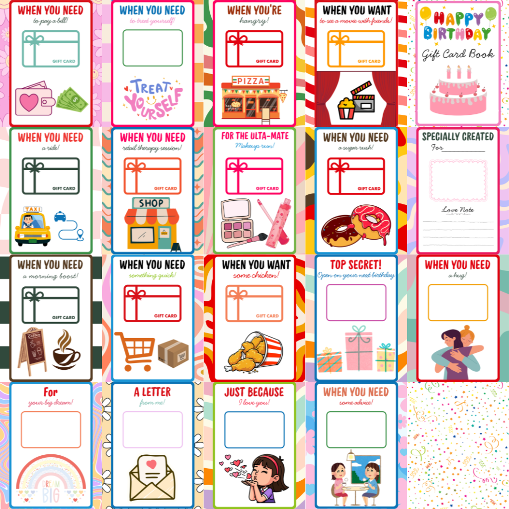 Happy Birthday Gift Card Book