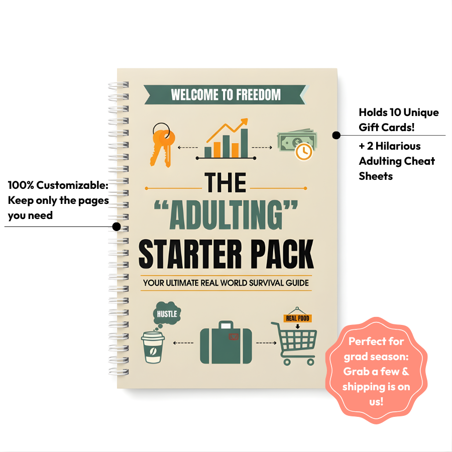 The "Adulting" Starter Pack - Gift Card Book
